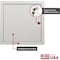 Linhdor INTERIOR METAL ACCESS PANEL FOR WALLS AND CEILINGS W/ KEYED CYELINDER LOCK E10201212 - alternate 2